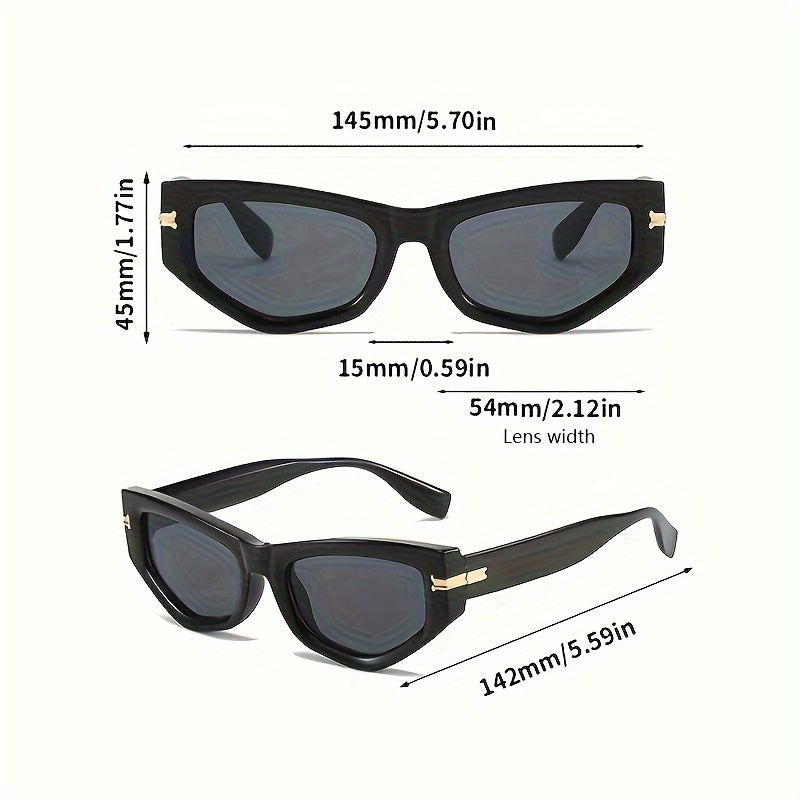 Uniseks Katt Ko'z Moda Ko'zoynaklar Metal Dekorali Kundalik Tashqi Sport Ko'zoynaklari