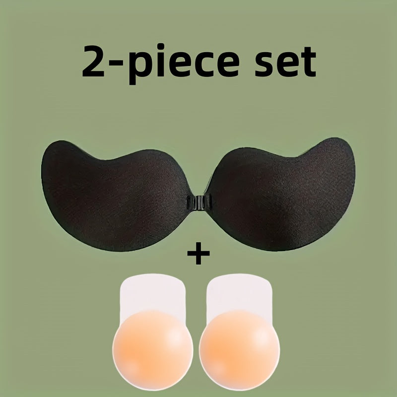 Silicone Nipple Covers Self-Adhesive Invisible Push-Up for Lingerie and Underwear 2 Pieces