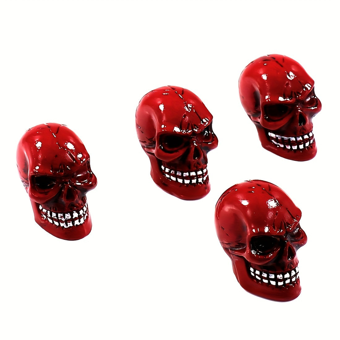 4 dona Oʻlik bosh tishli shlangi ventili qopqogʻi universal moslik avtomobil, yuk mashinasi, mototsikl, velosiped