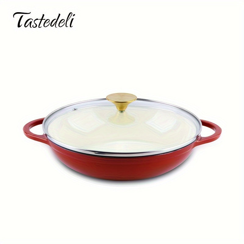 Enameled Cast Iron Dutch Oven 2.5 Qt Round Casserole for Braising and Baking