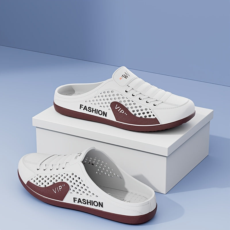 Erkaklar uchun qo'lda tayyorlangan graffiti krossovkalari va PVC sandallar, havo o'tkazuvchi dizayn va barcha mavsumlar uchun qulay slip-on uslubi bilan. Oddiy ko'cha uslubi, uchburchak barmoq va bir xil rang.