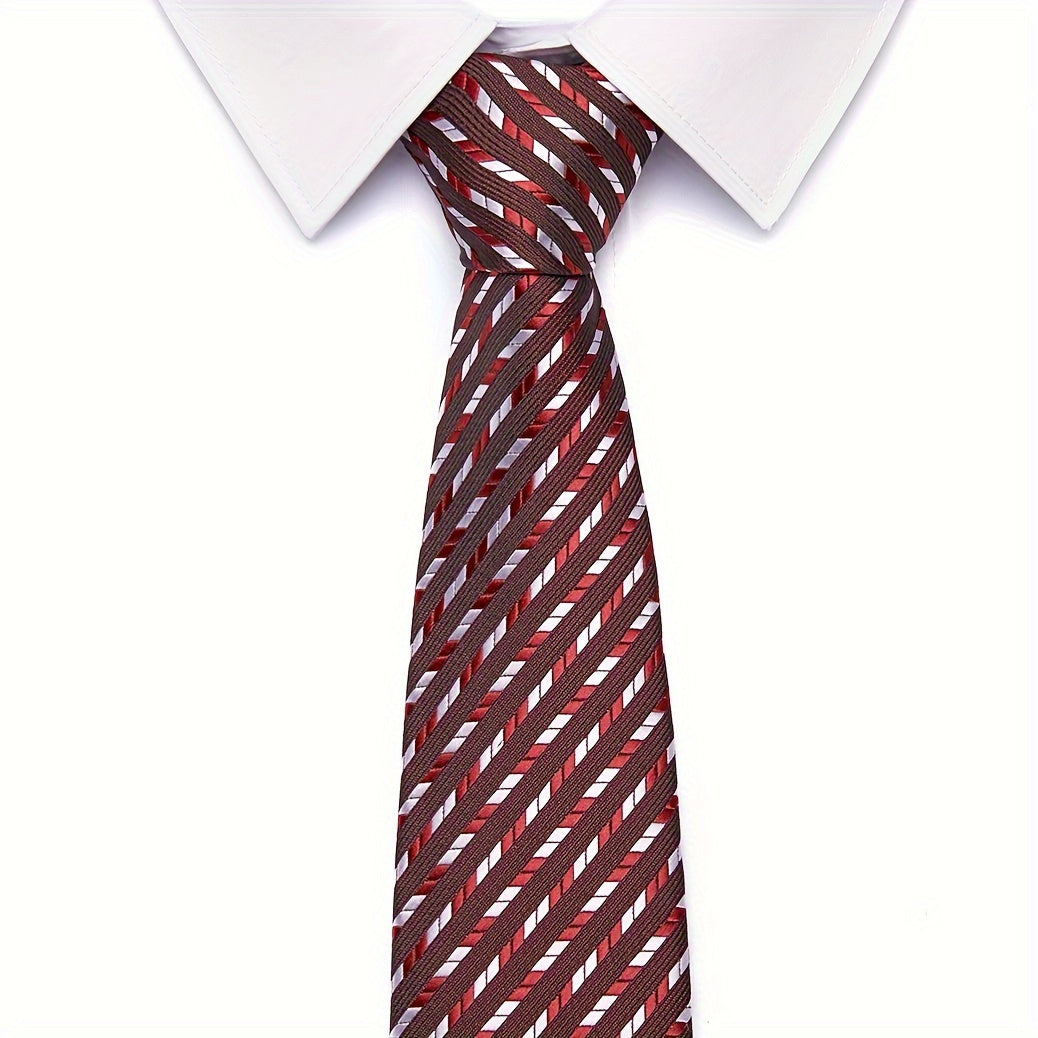 Men's Retro Elegant Patterned Tie for Casual and Formal Wear