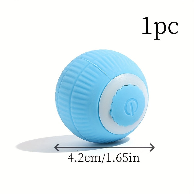 Rechargeable Electric Cat Ball Toy for Pets Interactive Silicone Durable Play
