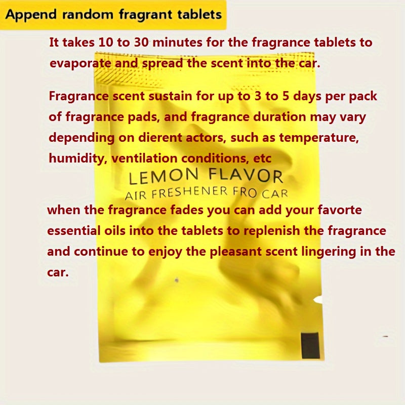 Car Air Vent Aroma Decor Clip 2D Flat Cute Bee Pattern Holder for Vehicle