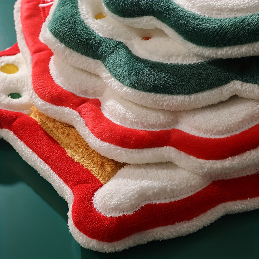 Yumshoq, bayramona qo'l sochiq, multfilm dizayni bilan, bayram sovg'alari va bezaklar uchun ajoyib.