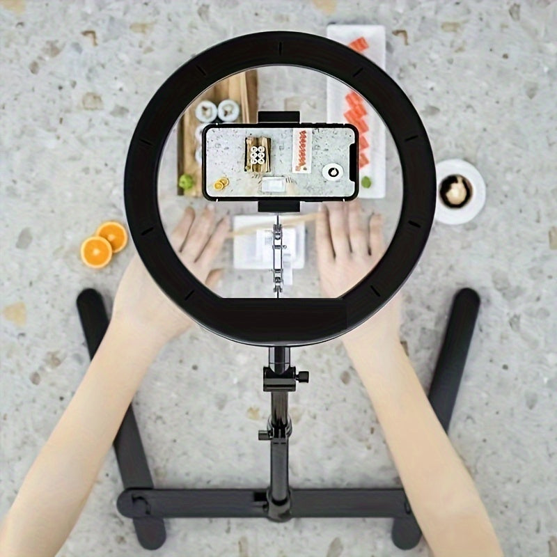 Подставка для телефона для съемки сверху 25,4 см с LED-подсветкой и USB-питанием