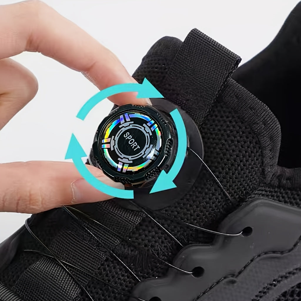 Unisex Plastic Rotating Shoelace Buckle Quick Tie Shoe Accessory