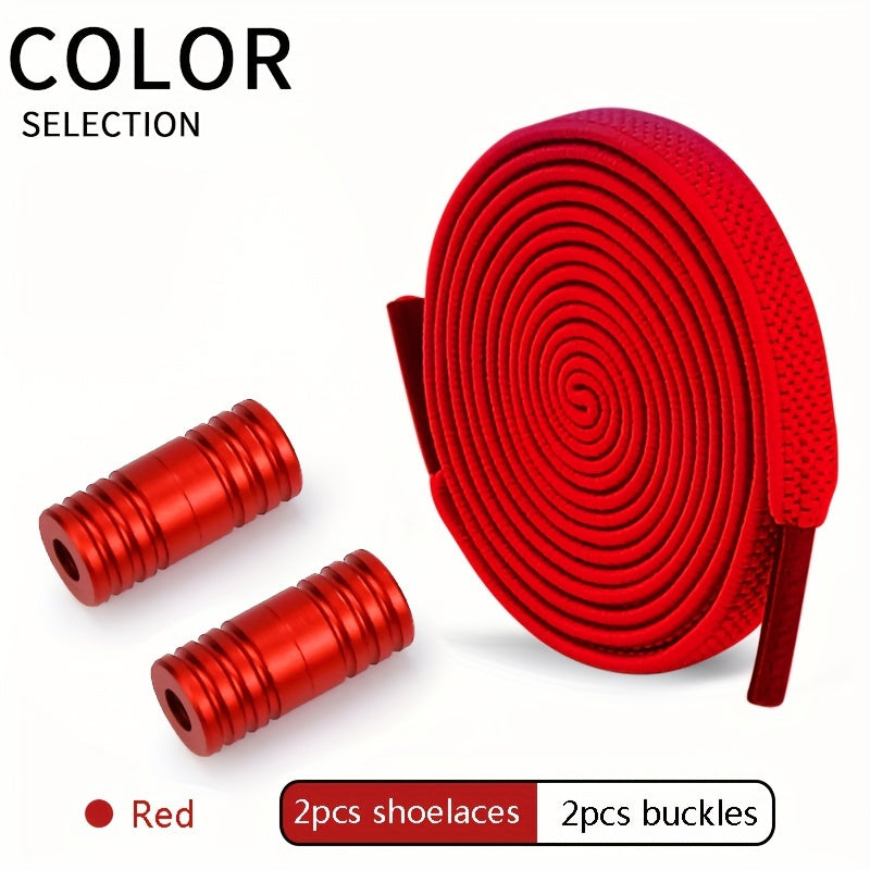 Unisex Elastic Shoelaces With Buckles For Men Women Color Capsule Pack