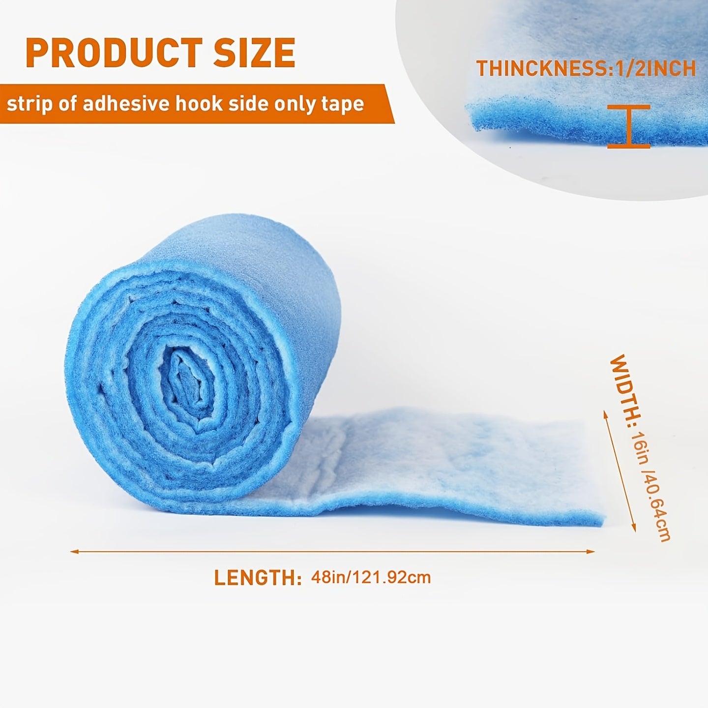 30+ Count MERV 8 Electrostatic Air Filter Roll with Adhesive Hook and Tape