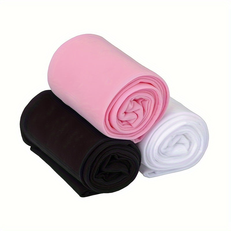 Girls' Velvet Leggings Tights for Ballet and Casual Wear in Pink Black White