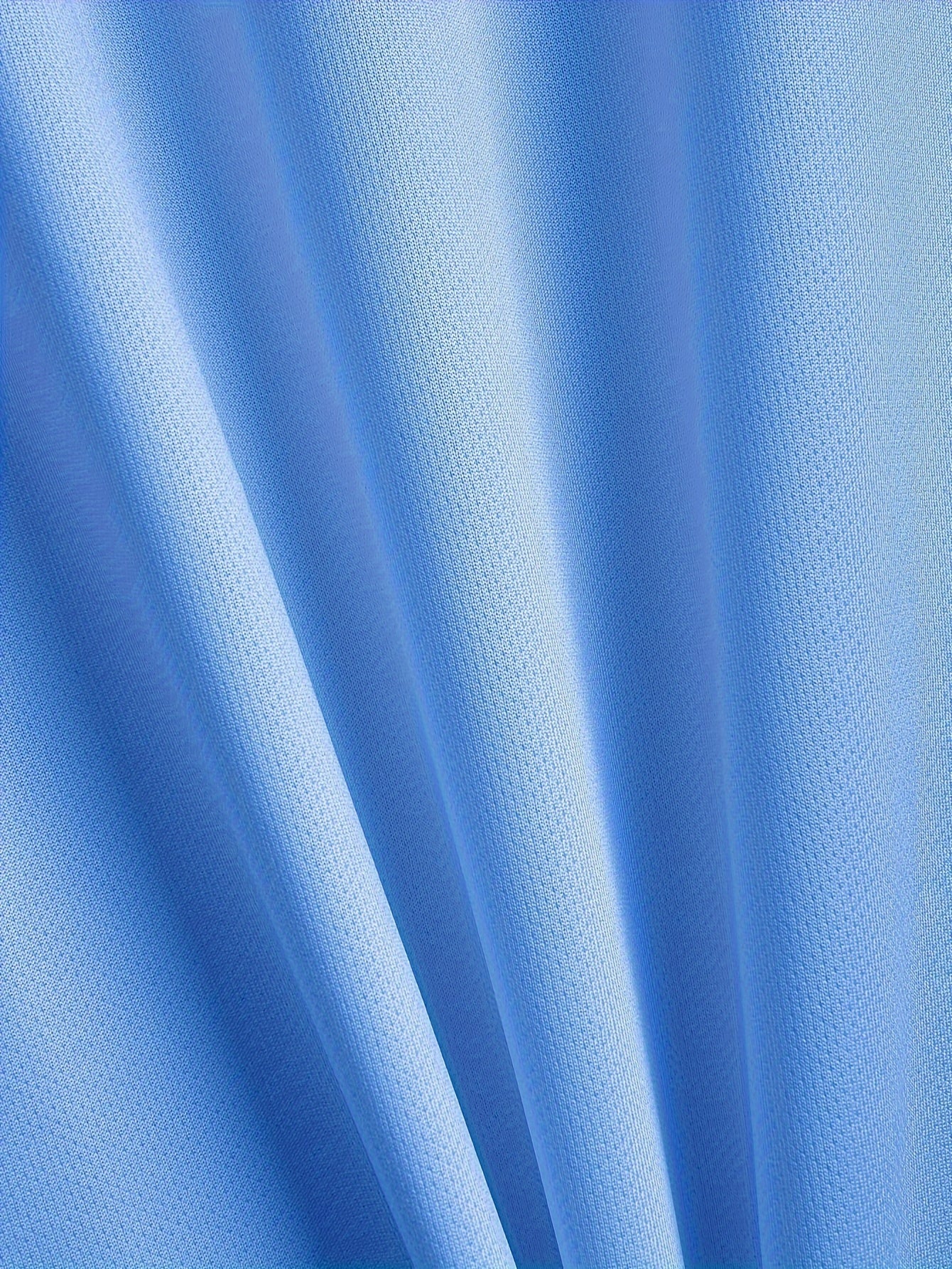 Men's Summer Short Sleeve Shirt with Button Detail Solid Color Breathable Polyester