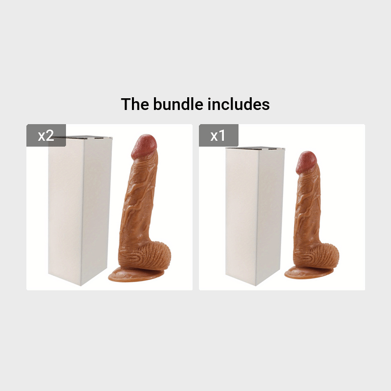 Women Soft Silicone Realistic Dildo With Suction Cup and Flexible Design