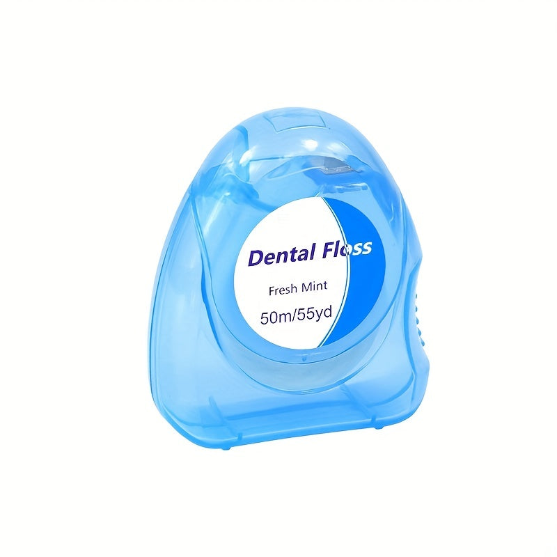 50 Count Fresh Mint Dental Floss Tape Polyethylene Fine Line Cavity Cleaning