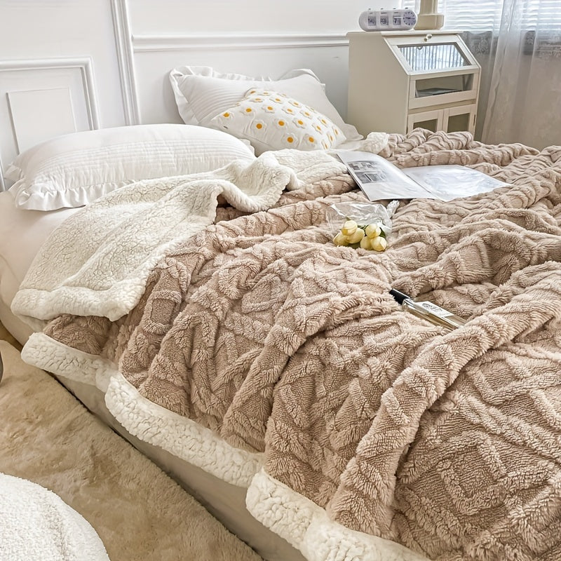 Thick Velvet Blanket for Bed and Sofa Cozy All-Season Home Decor