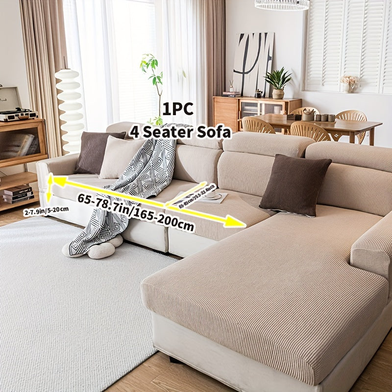 Эластичный чехол на диван, всесезонный, моющийся, прочный, противоскользящий, для кресла до 4-х мест, современный домашний офис