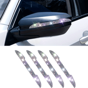 Set of 4 Rhinestone Car Door Handle Scratch Protectors for All Vehicles