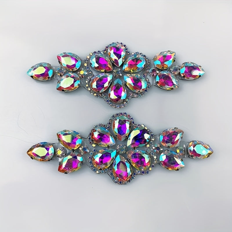 DIY Rhinestone Applique for Shoes and Wedding Gowns with Adhesive Backing