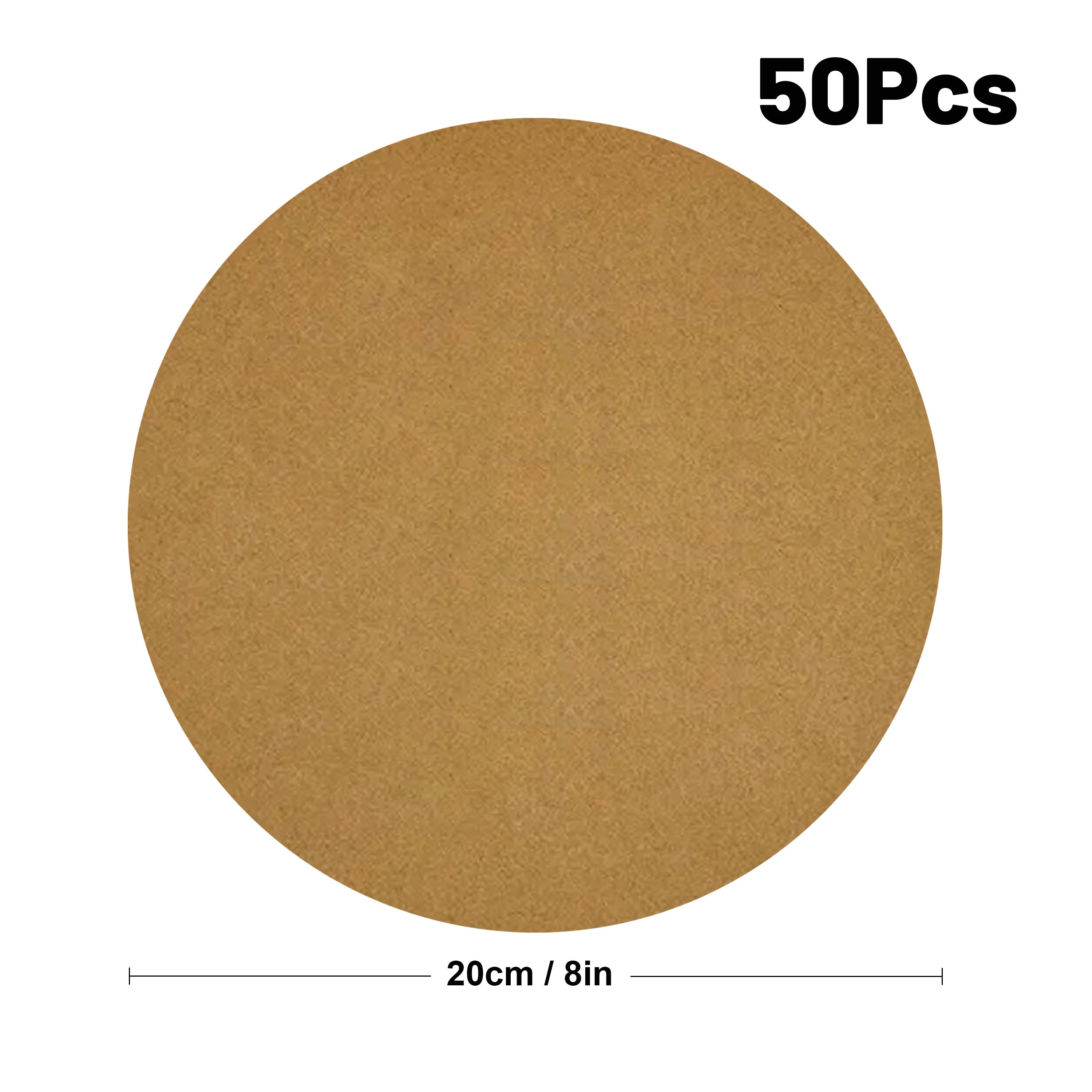 Pre-Cut Double-Sided Silicone Non-Stick Baking Paper 6/8/9 Inch Pack of 50 or 100