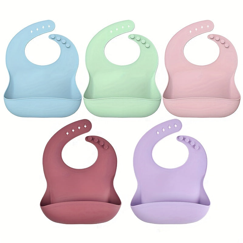 Baby Bibs for Babies and Toddlers Waterproof Soft BPA Free Adjustable Unisex