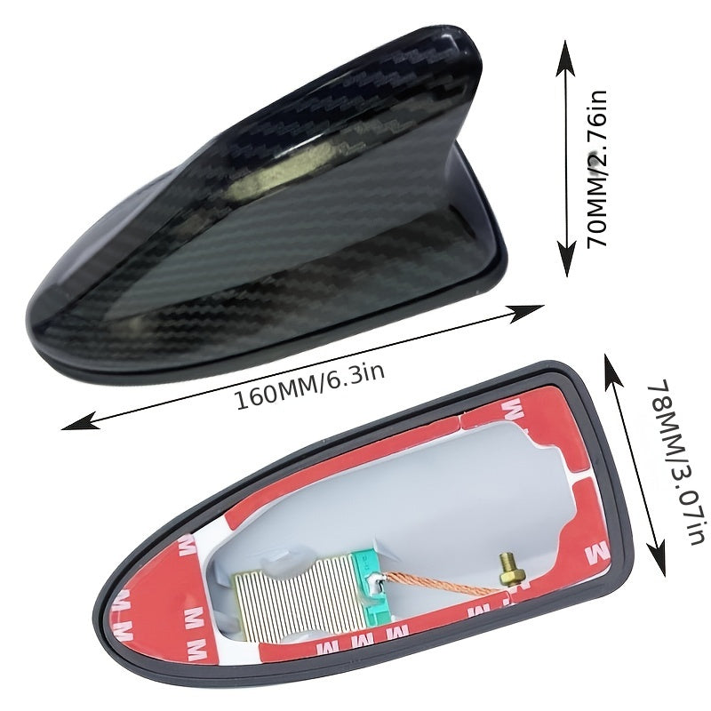 Universal Avtomobil Shark Fin Antenasi ABS Yuqori Qopqoq Radio Signali Kuchaytirgichi Avtomobil Qo'shimchasi