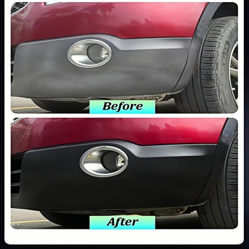 Kit de tinte negro para restauración de plástico para parachoques y molduras de coche 30g