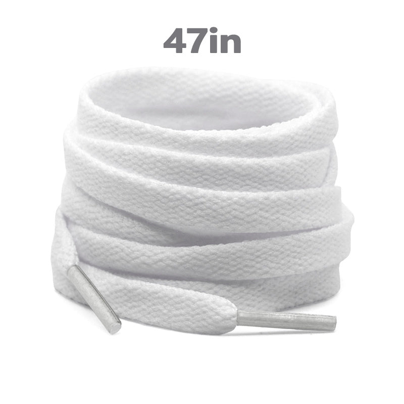 Unisex Flat Shoe Laces for Running Sneakers Boot Strings 48 Inches Black
