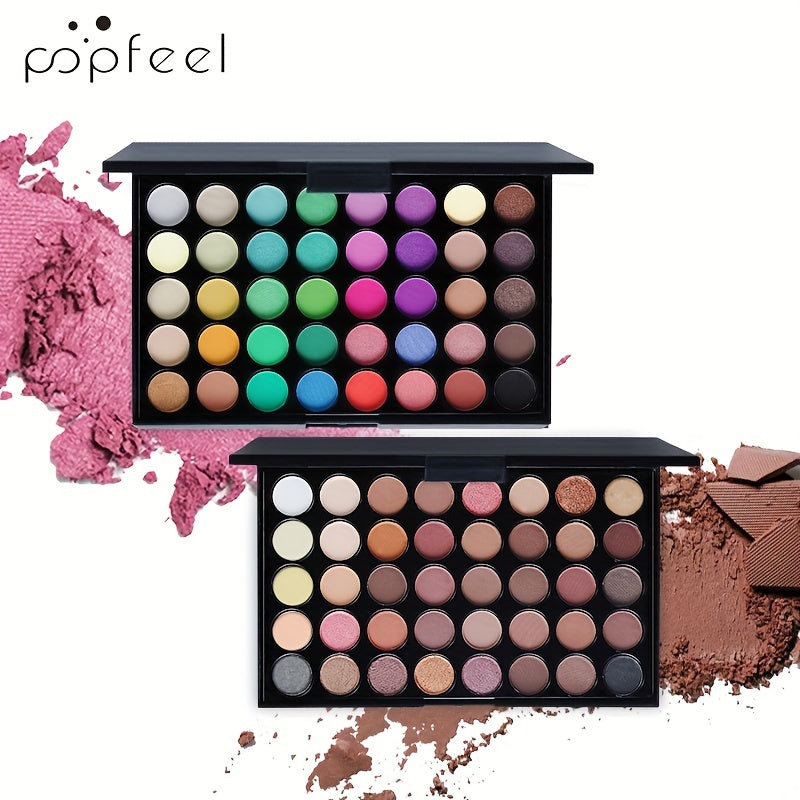 Women Eyeshadow Palette 40 Colors Glitter Matte Earth Tones Macaron Shades