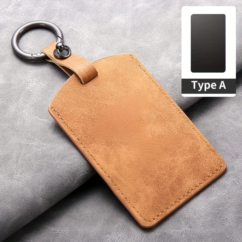 Universal PU Leather Key Fob Cover for Cars, Stylish Durable Protector