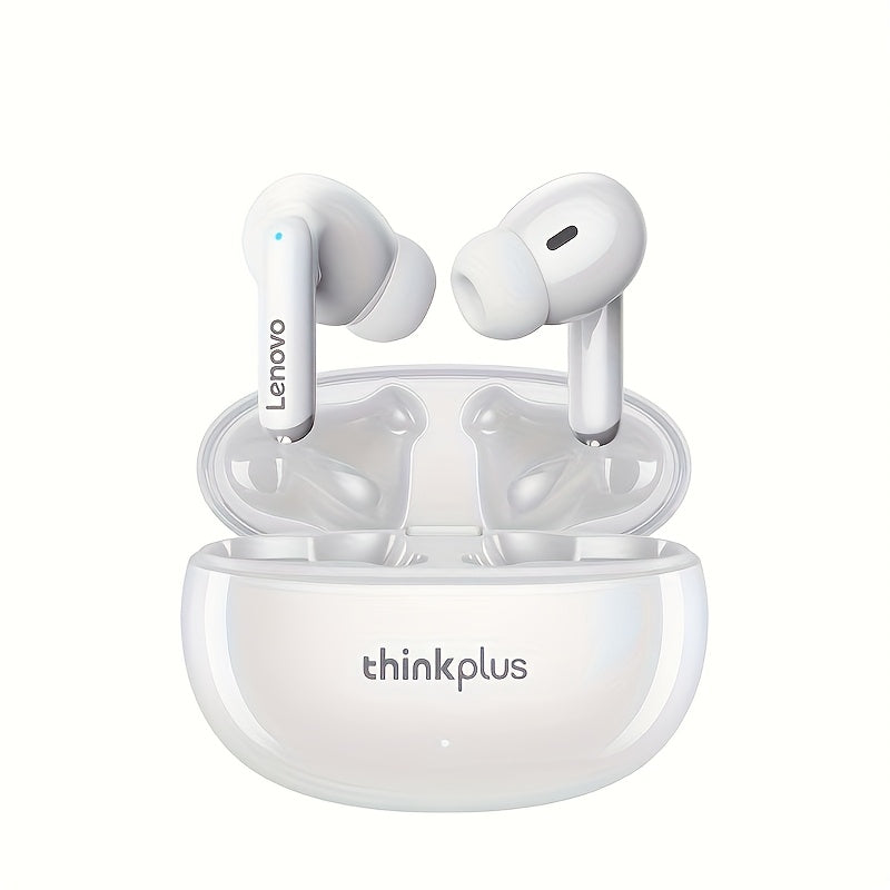 Auriculares inalámbricos con cancelación de ruido, control táctil, larga duración de batería, semiabiertos, de plástico