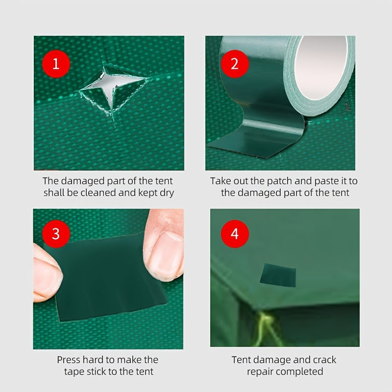 Cinta de reparación de tiendas de campaña para autocaravanas impermeable, duradera, de lona, para reparación de fugas