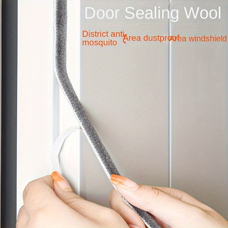 Self-Adhesive Sealing Strip for Doors and Windows 5m Waterproof Windproof Soundproof Plastic
