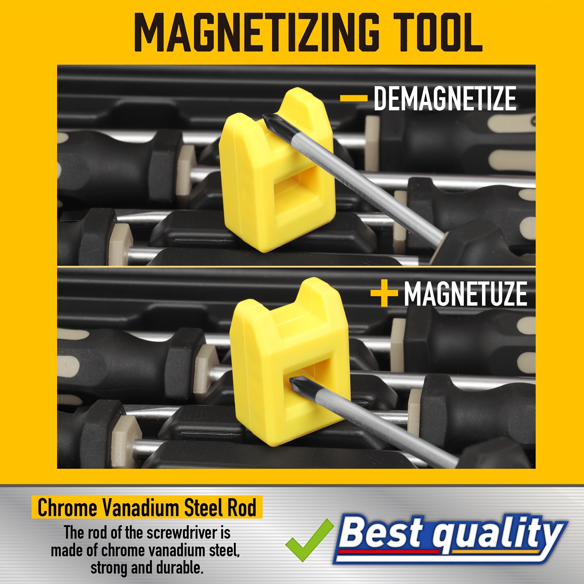 Набор магнитных отверток из 72 предметов с кейсом, стальные биты из хром-ванадиевой стали, плоская, крестовая, Торкс, шестигранные, для профессионального использования