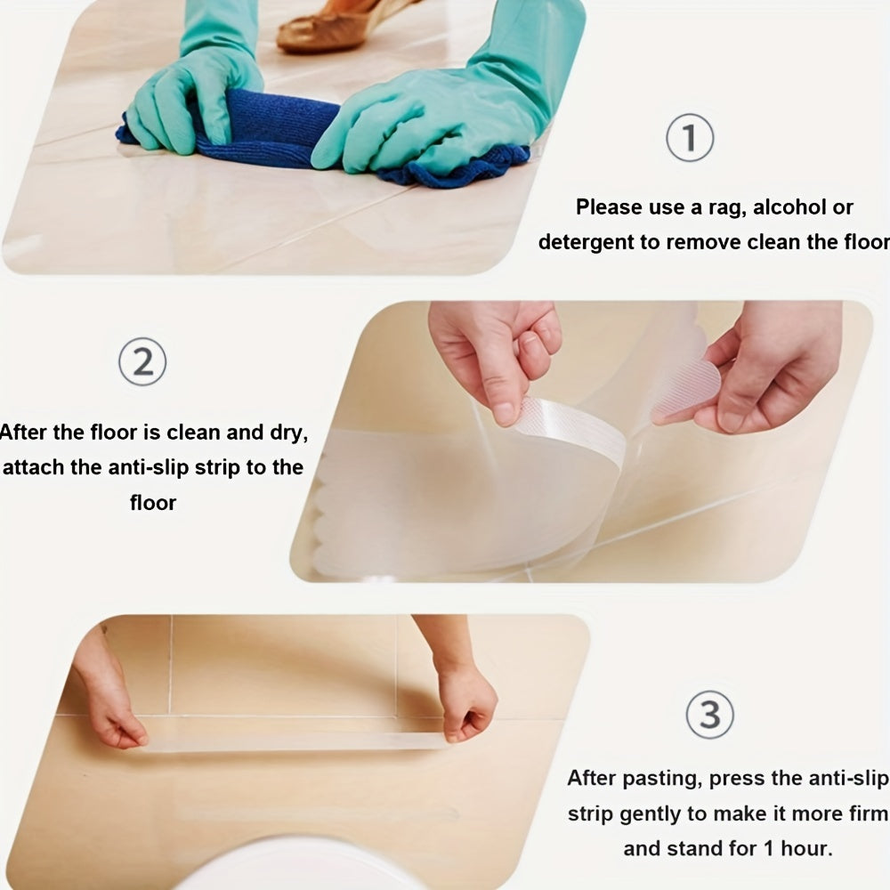 Набор прозрачных антискользящих наклеек для ванной - включает 10/20/40 штук. Эти наклейки обеспечивают нескользящую поверхность для вашего коврика для ванной, душевых полосок или пола. Изготовленные из ПВХ, эти наклейки гарантируют безопасность в ванной.