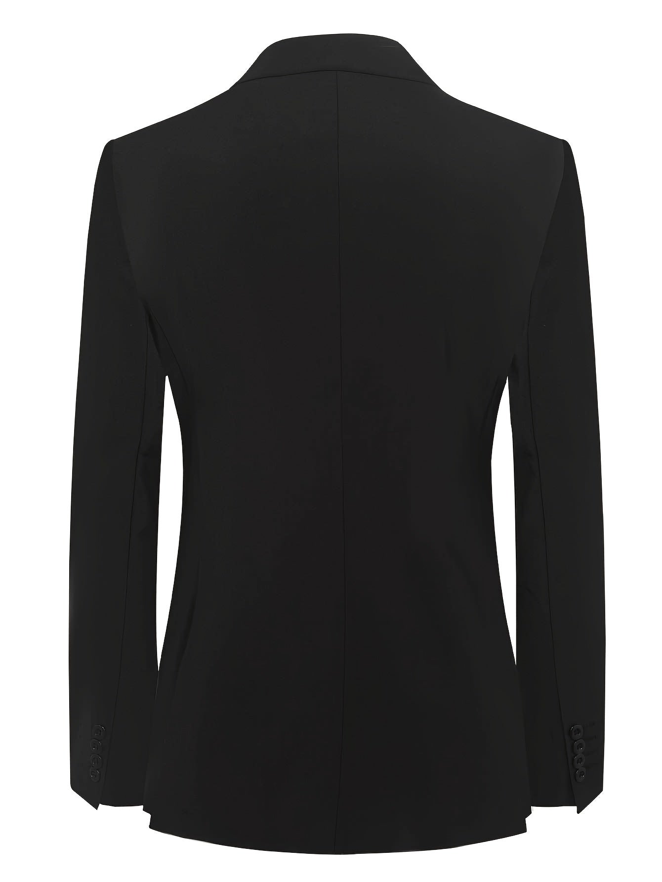 Мужской повседневный пиджак с металлической боковой пряжкой и однотонной полиэстеровой тканью