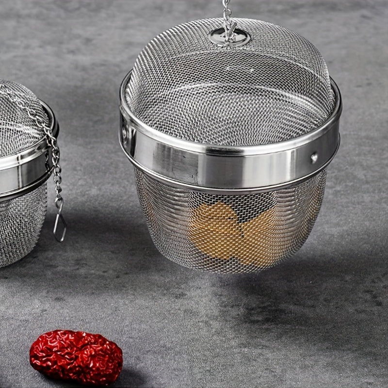 Naychali po'latdan yasalgan choy infuzorlari - 304 to'plami, ko'p funksiyali to'rli o'tlar to'plari, qulflanadigan choy infuzori ziravor filtrlari bo'sh bargli choy va ziravorlar uchun - zarur oshxona aksessuarlari