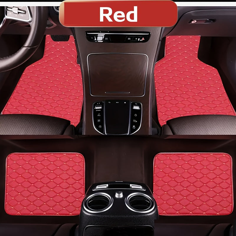 Universal Car Floor Mats Set Quilted Non-Slip Durable Waterproof