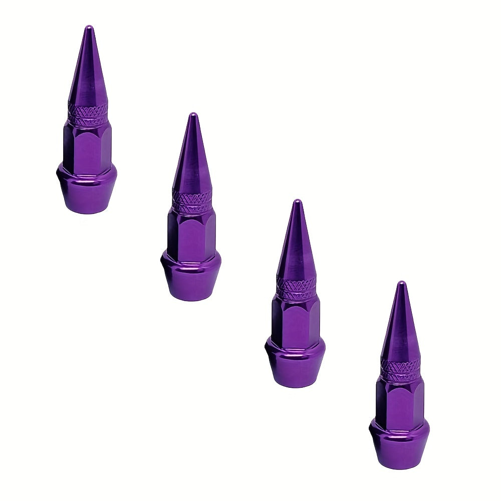 Pack de 4 tapas de polvo para válvula de rueda de aluminio para coches, camiones, bicicletas 45mm