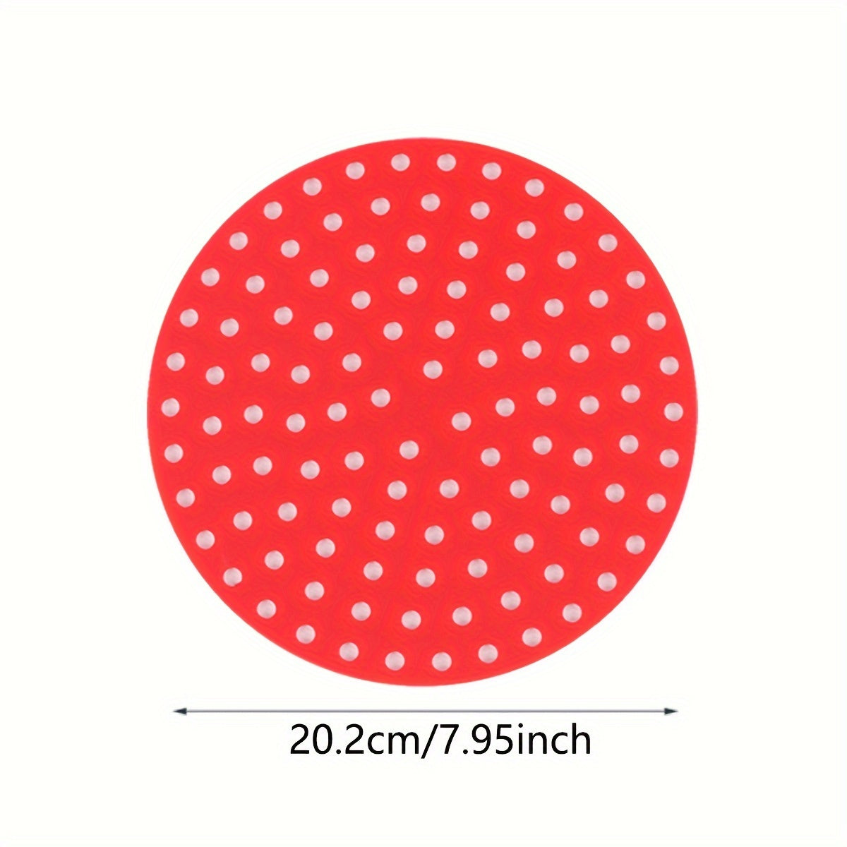 Многоразовая силиконовая подкладка для фритюрницы в красном и черном цветах, легко очищаемый, антипригарный коврик, идеально подходящий для здорового приготовления пищи, подходит для большинства фритюрниц.
