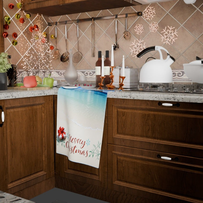 Christmas Winter Decoration Banner 18x66cm Soft Merry Holiday Decor