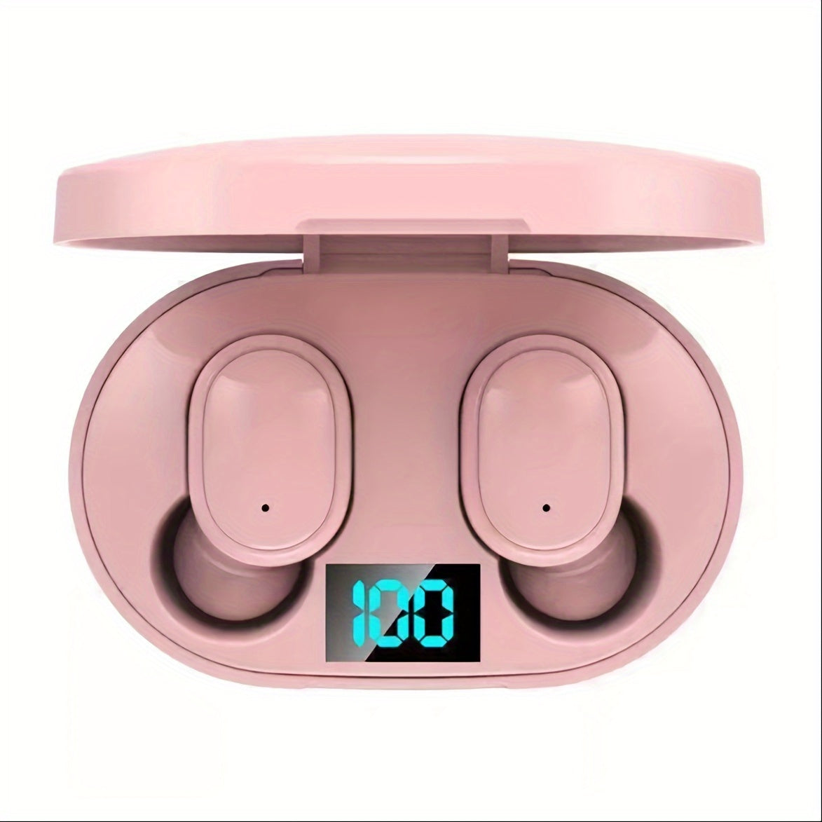Mini Wireless Earbuds with LED Display HiFi Sound Microphone for Running