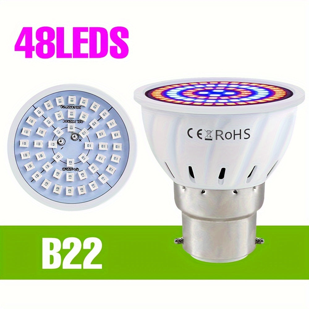 Full Spectrum Red LED Grow Light Bulb 220V E27 GU10 Indoor Plants Hydroponics Seedlings