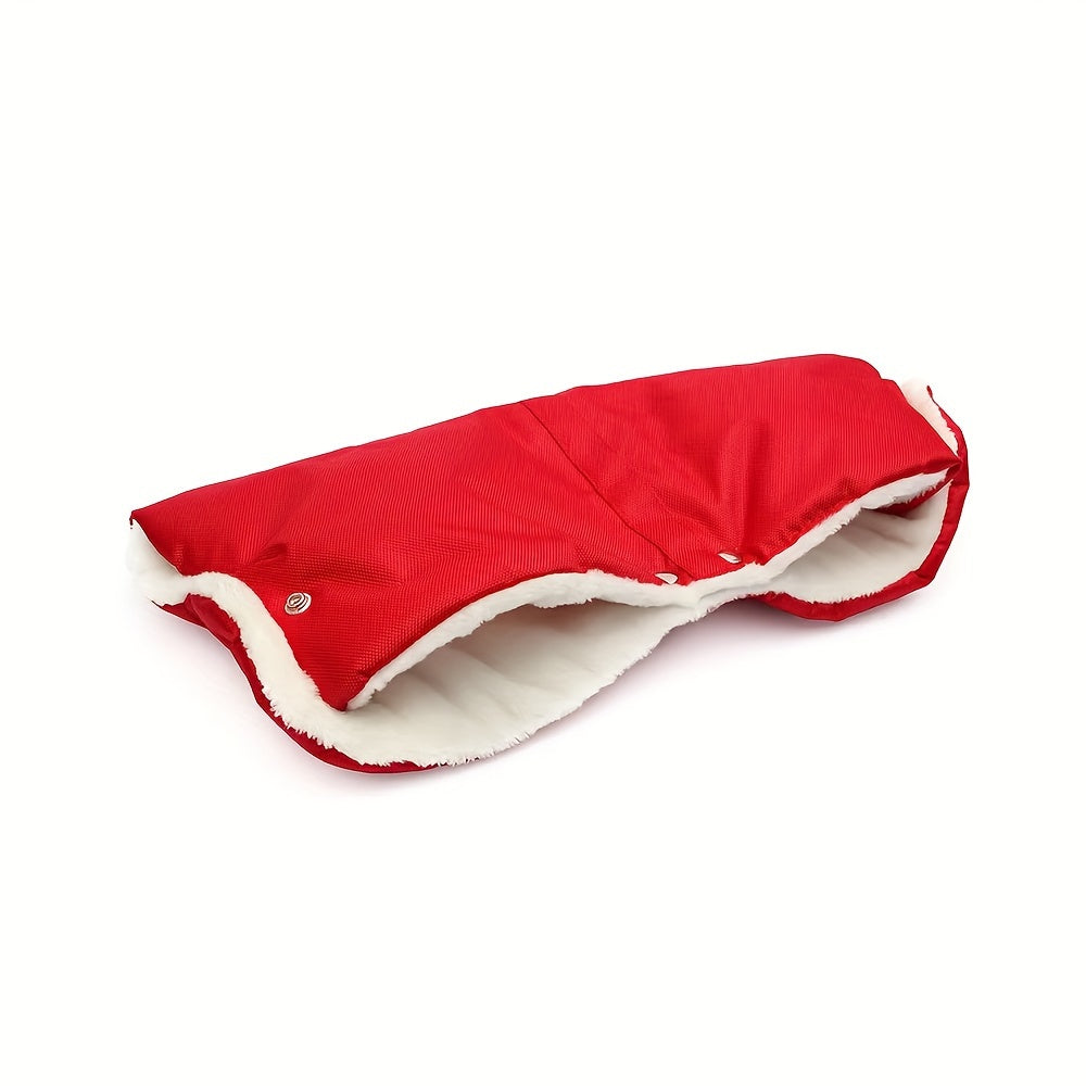 Winter Stroller Gloves Extra Thick Insulated Windproof Hand Muffs for Pushchairs and Car Seats