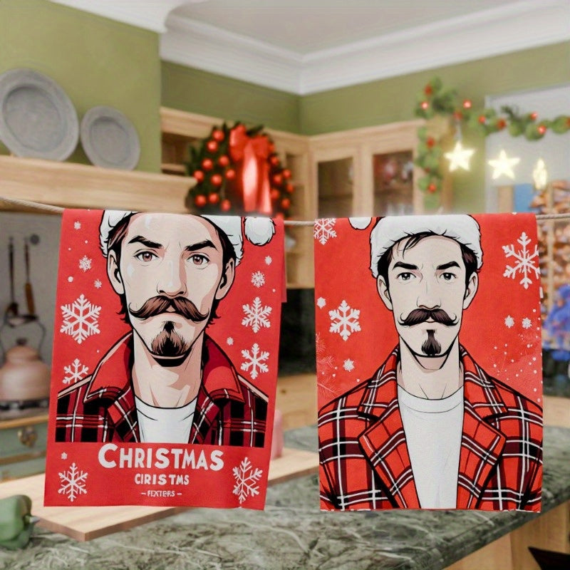 Christmas Kitchen Towels Set 18x66cm Merry Christmas Decor Gift