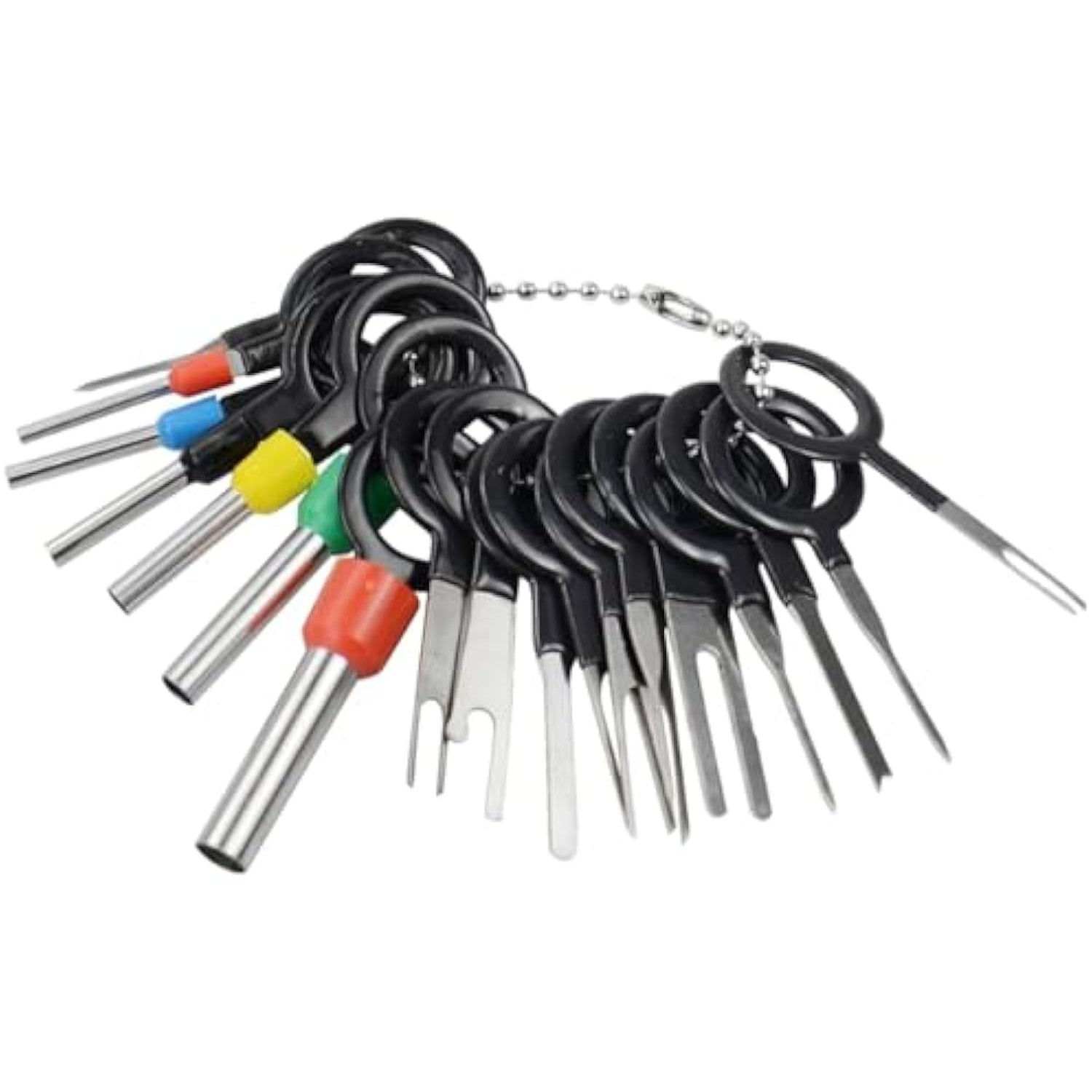 18pcs Car Wire Harness Terminal Release Tool Set Steel Connector Pin Remover