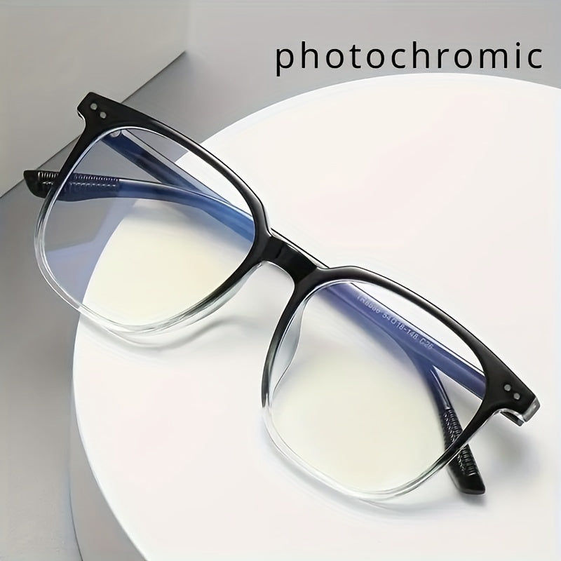 Gafas cuadradas unisex con lentes fotocromáticos de policarbonato para uso en exteriores