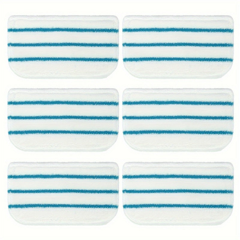 6 ta mikrotoʻlqinli mop yostiqlari, polni tozalash uchun, bir nechta modellarga mos keladi