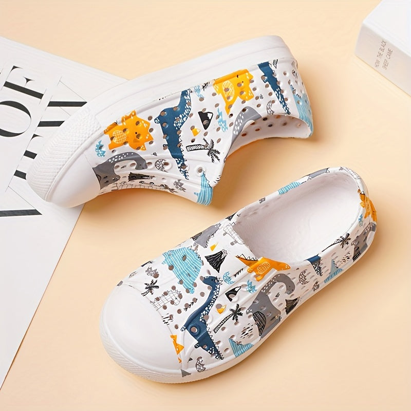 Zapatillas de dibujos animados para niños para niños y niñas, sandalias ligeras antideslizantes para verano, slip-on