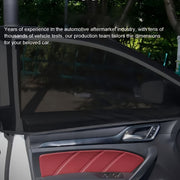 2/4 dona Avtomobil oynasi pardasi qora polyester maxfiylik quyosh nuri himoyasi old va orqa