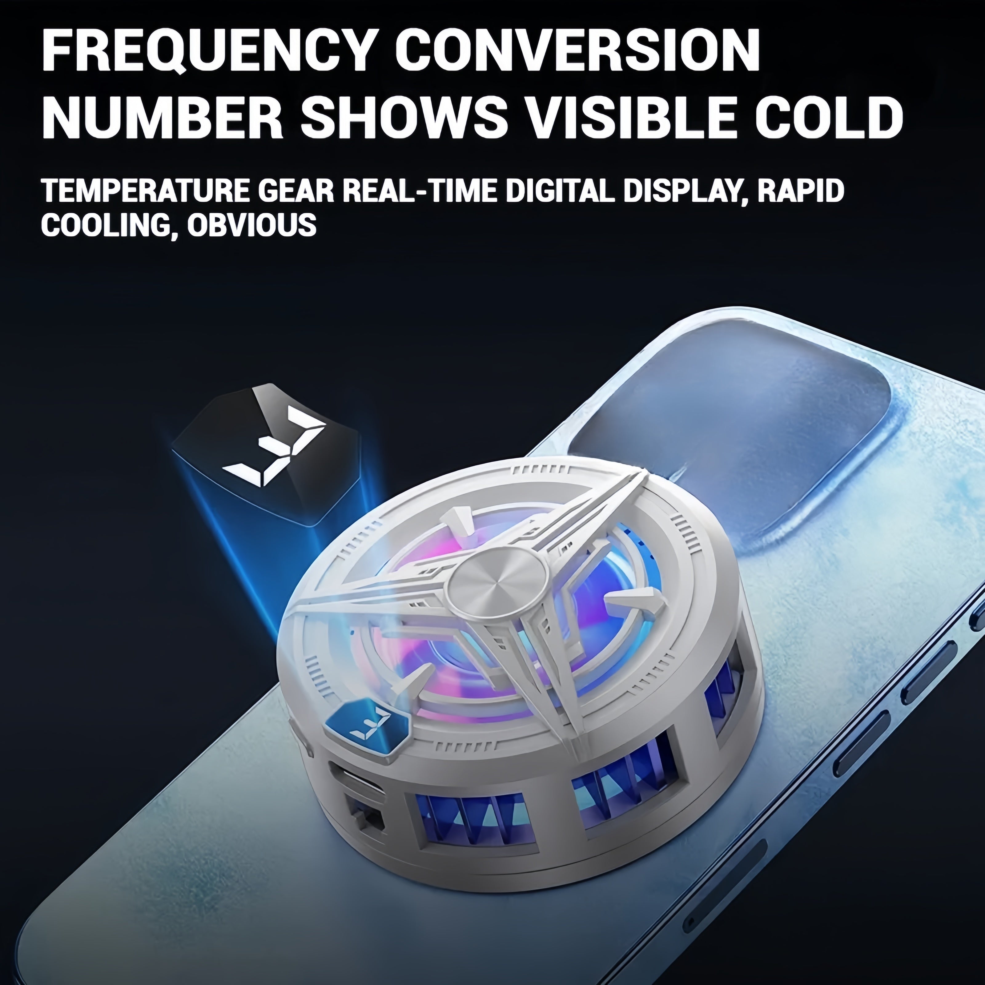 Mini Magnetic Smartphone Tablet Cooler Low Noise Lightweight for Live Streaming Gaming