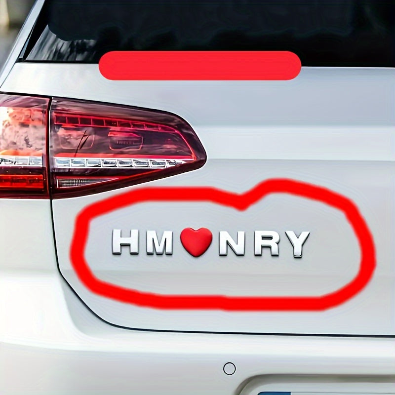 3D металлическая алфавитно-цифровая автомобильная наклейка с отражающим серебристым покрытием, долговечный акцент на кузов